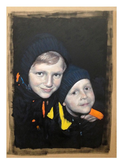 Kwast - Porträtmalerei - Doppelporträt Brüder