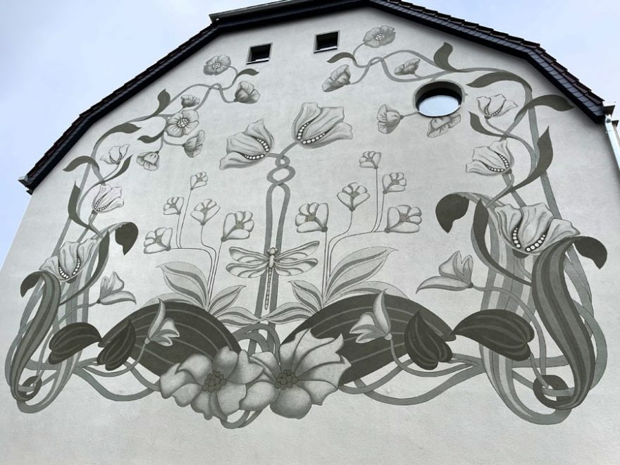 Auftragsmalerei Kwast Berlin, Fassadenmalerei, Jugendstilfassade Wandlitz