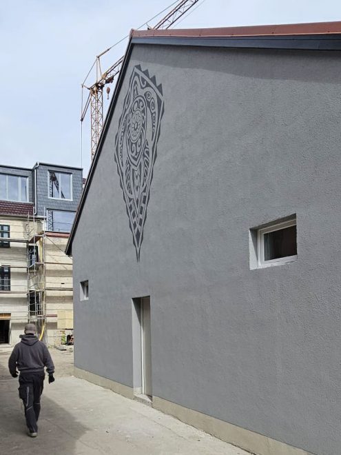 Auftragsmalerei Kwast Berlin, Fassadenmalerei, Jugendstilfassade Wandlitz
