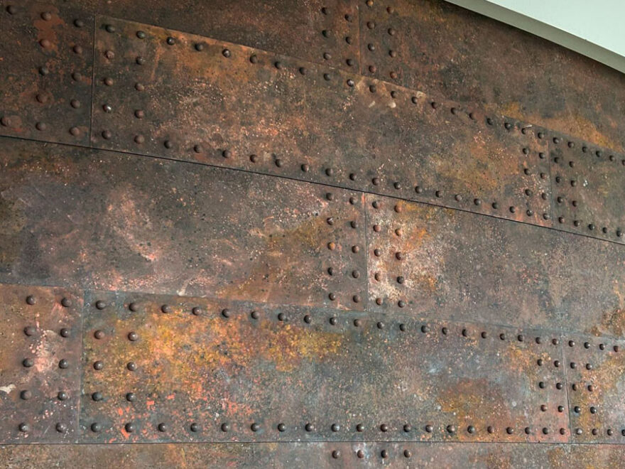 Auftragsmalerei Kwast Berlin, Imitationsmalerei, Rost, verrostete  Stahlplatten