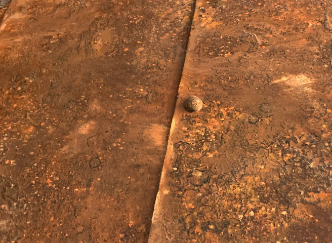 Auftragsmalerei Kwast Berlin, Imitationsmalerei, Rost, verrostete  Stahlplatten
