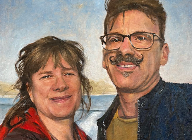 Auftragsmalerei Kwast Berlin, Portraitmalerei, Porträt Ehepaar
