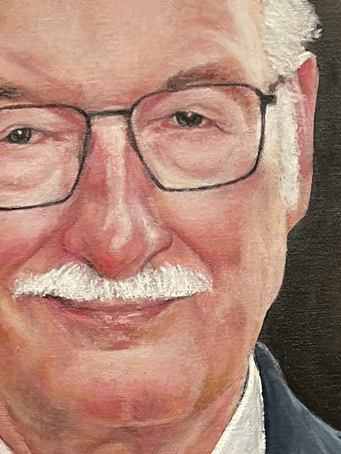 Auftragsmalerei Kwast Berlin, Portraitmalerei, Porträt eines älteren Mannes, Detail