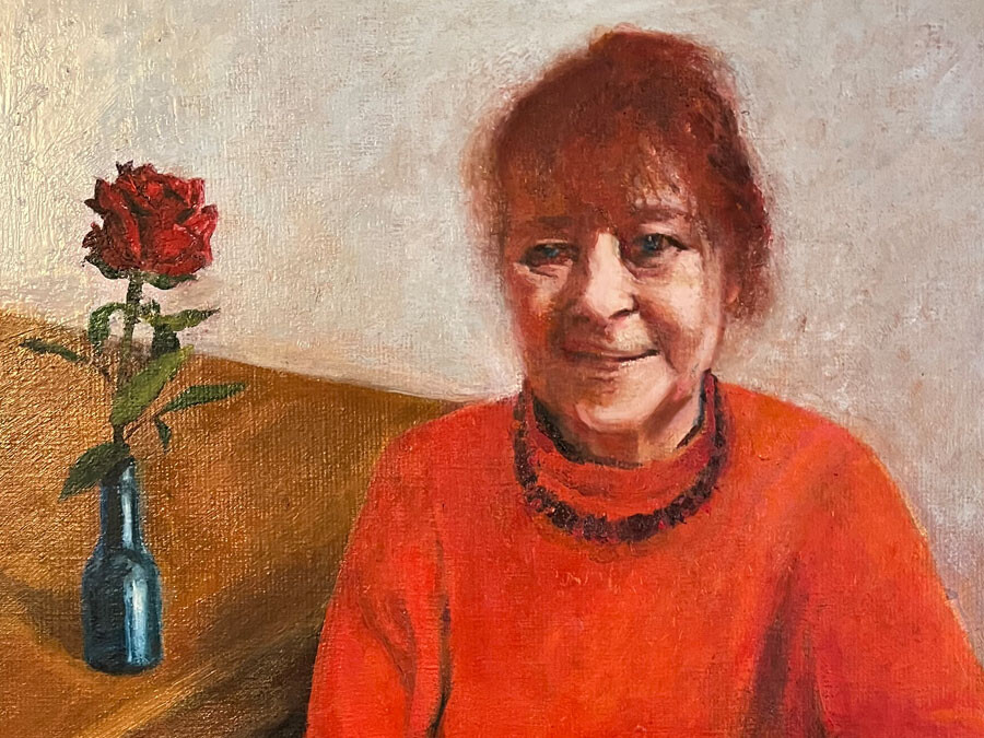 Auftragsmalerei Kwast Berlin, Porträtmalerei, Porträt einer Frau (posthum) - Detail