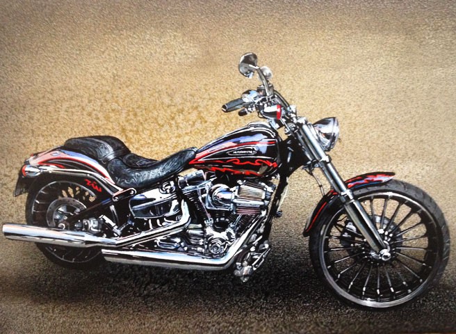 Kwast - Auftragsmalerei - Motorrad Harley Davidson