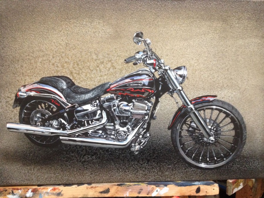 Kwast - Auftragsmalerei - Motorrad Harley Davidson