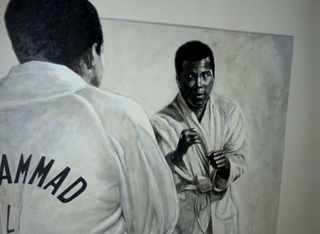 Kwast - Wandmalerei - Boxer Muhammad Ali
