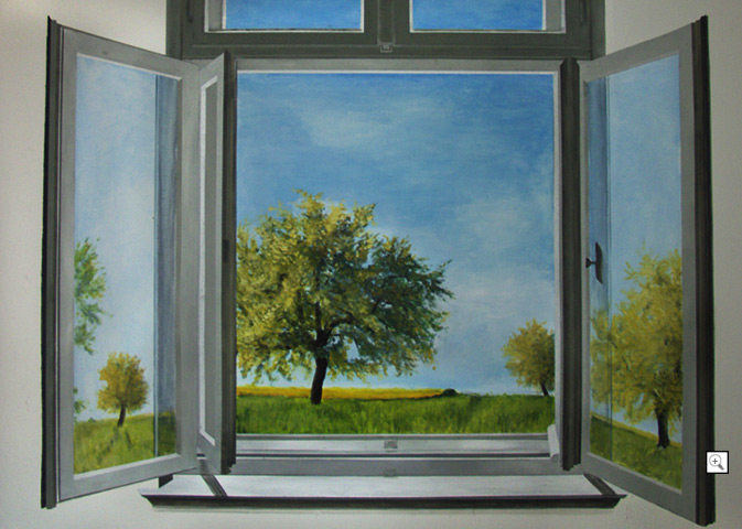 Kwast - Wandmalerei - Fenster